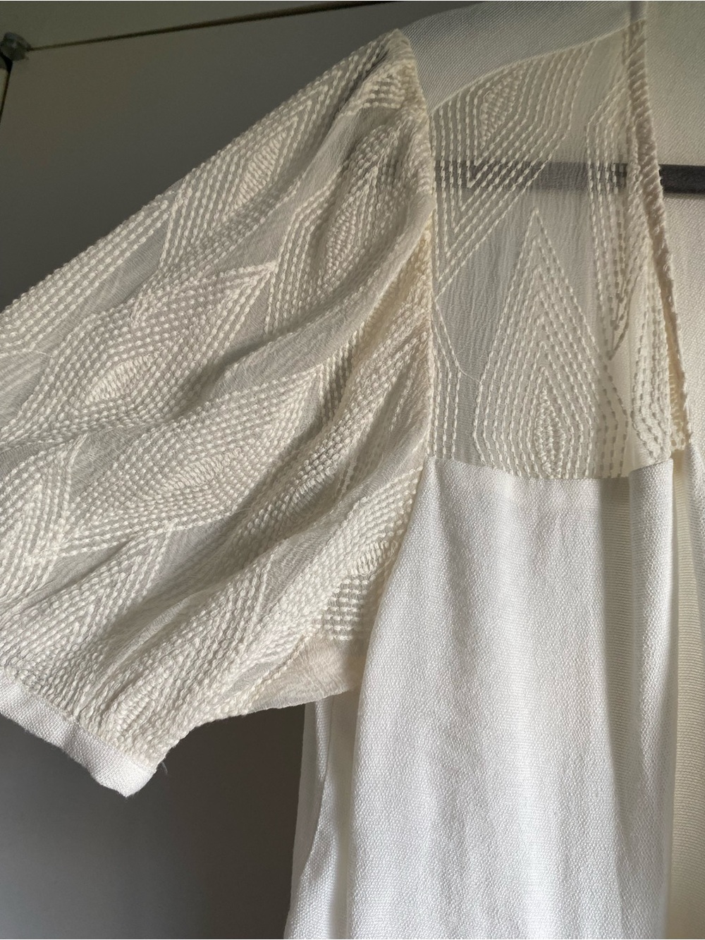 Sessun Meline Tie Front Midi Dress, Cream - Picture 3 of 7